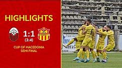 HIGHLIGHTS | FK Shkendija 1:1 FK Makedonija GP| Cup of Macedonia - Semi final