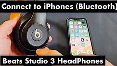 How to Connect & Pair Beats Studio 3 Headphones: to an iPhone via Bluetooth