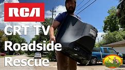 RCA 27" CRT Television Roadside Rescue and Inspection