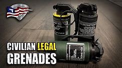 Civilian LEGAL Smoke And Flash Bang Grenades! / IWA International