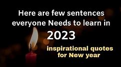 Happy new year quotes 2023 | Best inspirational quotes for new year...