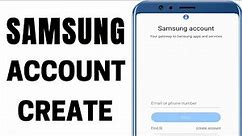 How to Create Samsung Account on Mobile | Sign Up & Login Samsung Services