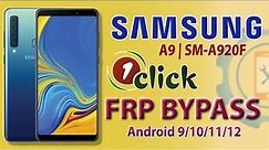 Samsung A9 2018 FRP Bypass 2022 Only 1 Click | All Samsung Google Account Bypass Android 9/10/11/12