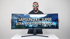 Samsung 43" SUPER Ultra-Wide Curved Monitor Unboxing (CJ89)
