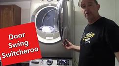 Reverse the Door Swing on your Clothes Dryer - Complete Demo - Door Hinge Reversal