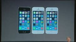 Apple unveils new iPhone 5S and 5C