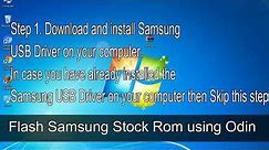 How to Samsung Galaxy Y GT S5360 Firmware Update (Fix ROM)