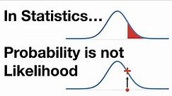 Probability is not Likelihood. Find out why!!!