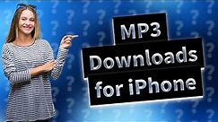 How can I download MP3 files to my iPhone without iTunes?