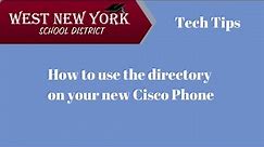 How to use the phone Directory