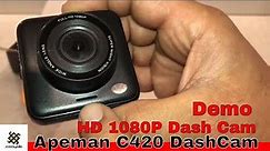 Apeman C420 DashCam Unboxing & Demo