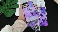 ZIYE purple butterflies iPhone case