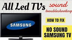 HOW TO FIX NO SOUND ON SAMSUNG TV || TROUBLESHOOTING SOUND ISSUES