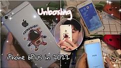 📱iPhone 6 Plus (space gray) in late 2022 📦 unboxing | ☆ aesthetic ☆ (set up + camera test)