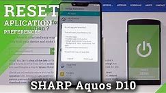 How to Reset App Preferences in Sharp D10 - Restore Origin App Settings