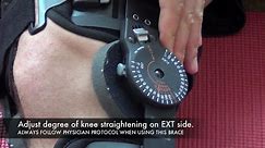 Unlocking, Locking, and Adjusting Bledsoe Knee Brace