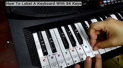 How to install your piano notes stickers | Label A Keyboard With 54 Keys Davis D-201