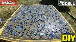 How to Make GLASS CONCRETE Stepping Stone Pavers