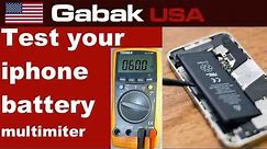 How to check iPhone battery with a multimeter