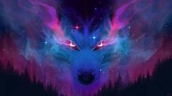 Galaxy Wolf HD Live Wallpaper For PC