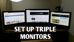 How To Setup Triple Monitors on Wondows 10 2021