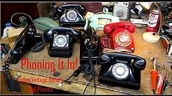 Phoning It In!: Repairing and Connecting Old Rotary Phones, a look at some of my collection