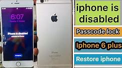 iphone 6 plus iphone is disabled connect to itunes / bypass iphone 6 plus flash iphone disabled