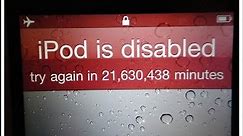 How to reset iPod Touch password if you've forgotten or lost it - Fix iPod Disabled message