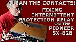Clean the Contacts! Fixing an Intermittent Protection Relay on the Pioneer SX-828