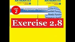 Mathematics Grade 10 Unit 2 Exercise 2.8 from new Text Book​