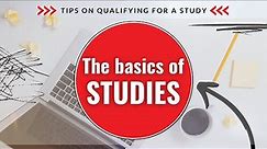 Tips for applying to studies