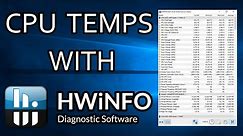 How to check CPU temperatures - HWiNFO