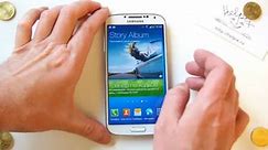Samsung I9500 Galaxy S 4 - первое включение, краткий обзор