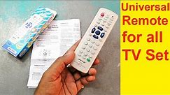 How to set manually configure Universal Remote Control for all TV LED LCD Devices works with all