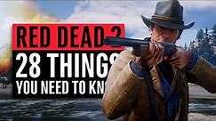 Red Dead Redemption 2 | 28 Things You Need To Know