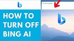 How to Turn Off Bing ai (Windows 10-11-Edge)⏬👇