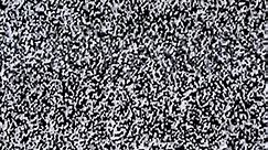 black and white digital noise or no signal on the TV screen