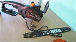 How to put the Chain back on a Worx Electric Chainsaw