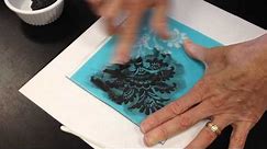 Silk screening for fused glass.