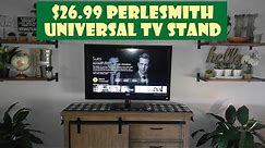 Perlesmith Universal Flat Screen TV Base Stand Assembly And Review
