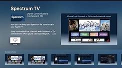 Spectrum App on AppleTV