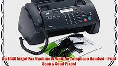 Hp 1040 Inkjet Fax Machine W/built-in Telephone Handset - Print Scan