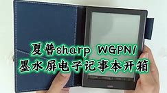 【中文字幕】夏普sharp WG PN1墨水屏电子记事本开箱(字幕调整)