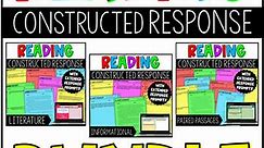 Reading Constructed Response and Extended Response - Includes Digital