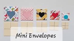 Mini Envelopes Without Punch Board: Square