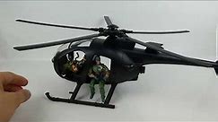 power team elite world peacekeepers combat helicopter 1:18 scale little bird toy review