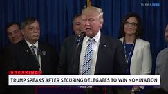 Yahoo News Now: Trump speaks after clinching the delegate count