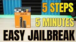 HOW TO JAILBREAK YOUR AMAZON FIRESTICK IN FIVE EASY STEPS - TAKES 5 MINUTES OR LESS! (NEW FOR 2023)