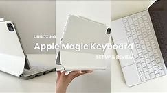 Apple Magic Keyboard (White) iPad 11-inch Unboxing + Set up + Review