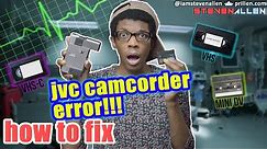 How To Fix JVC Tape Camcorder Errors E01-E07 Tutorial - Featuring 1996 GR-DV1